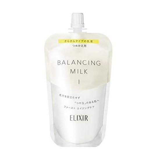 ELIXIR Balancing Milk Light Type 110mL Refill Emulsion Moisture Pore Care Hydration Radiance Ball Lufre