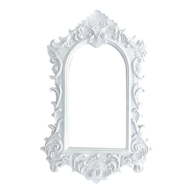 

1/12 Scale Heavy Duty Carved Photo Frame Set For Realistic Dollhouses Living Room Display белый