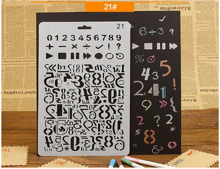 Narzędzia do dekoracji albumu DIY: Motyw Koronka Linijka, Puste Szablony PET i Akcesoria do Malowania