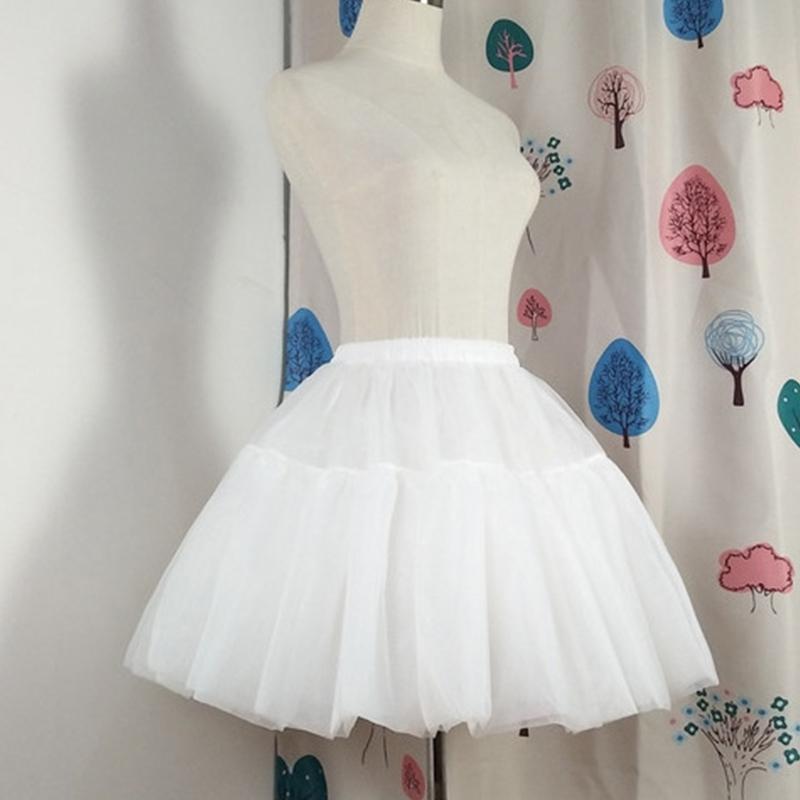 A-line Petticoat Crinoline Short Slips Wedding Accessories  Tutu Skirt 50s Vintage White Underskirt Multi Layers