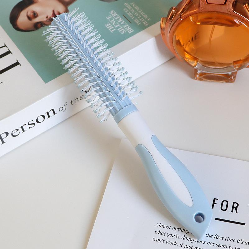 Dark Green Air Cushion Massage Comb for Straight & Curly Hair - Negative Ion Technology