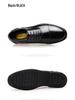Herren Schwarze Leder Formelle Schuhe - Vielseitig, Dicksohlig, Atmungsaktiv für Herbst/Winter