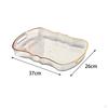 Acrylic Serving Tray Cosmetic Storage Bathroom Vanity Cafe Cafeteria Food for Bedroom