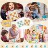 Wooden Tic Tac Toe Games Puzzle Templates XO Table Chess Board Game for Kids Family Activities Educational Toys Birthday Gift