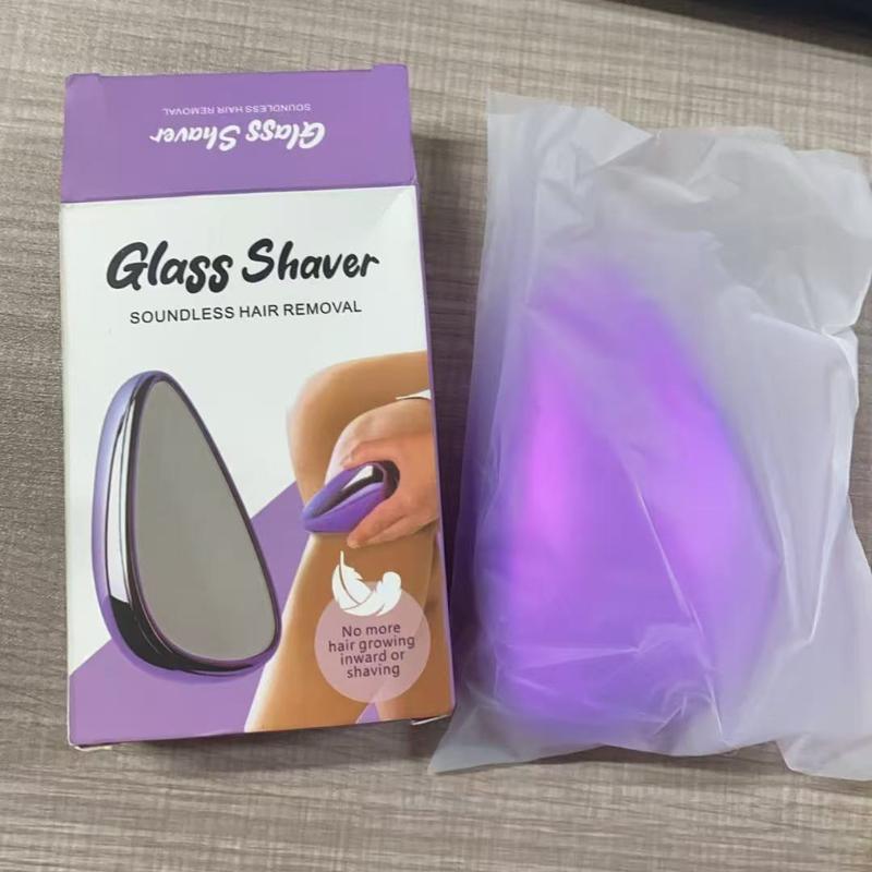 

Кристаллический депилятор, Подходит для мужчин и женщин - Безболезненное отшелушивание, Многоразовый и водонепроницаемый инструмент для удаления волос для гладкой спины фиолетовый