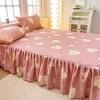 3pcs Bed Skirt Set Anti-slip Bed Skirt Bed Cover Full Bed Skirt Set Dust-proof Bed Sheet Bed Surround Bed Cover Mattress Protective Cover Bedding Set