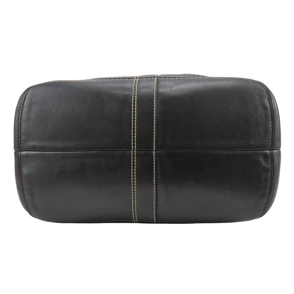 Used COACH Tote Bag F11098 Leather Black