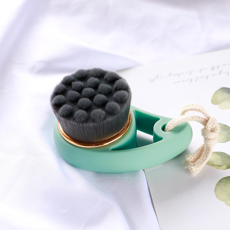 

Bamboo Charcoal Facial Cleansing Brush - Manual Face Washer & Makeup Remover Bare Brush