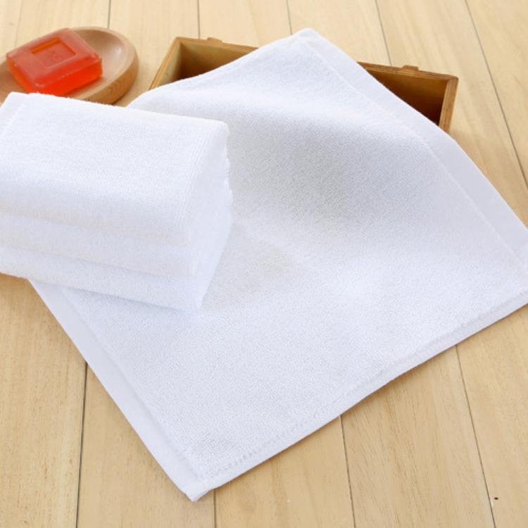 100% Turkish Cotton Towel  Gift Towel Set In White Dobby with Jacquard Logo Towel