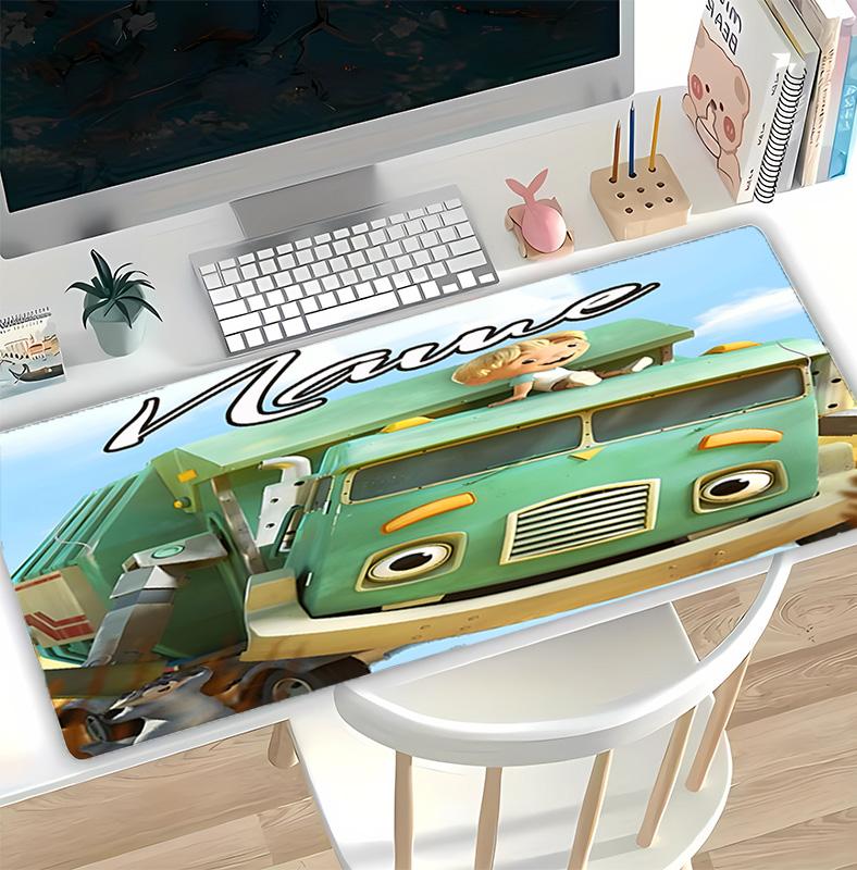 Customizable Name Trash Truck Pattern Gaming Mouse Pad-Non Slip Rubber Base,Perfect Gamers,Esports,Ideal Gift Gaming Enthusiasts