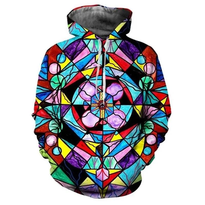 

Four Seasons 3D Printed Geometry Graphic Hoodie для мужчин и женщин Красочные Vertigo Hypnotic Funny Hoodies Casual Pullover Hoodies L
