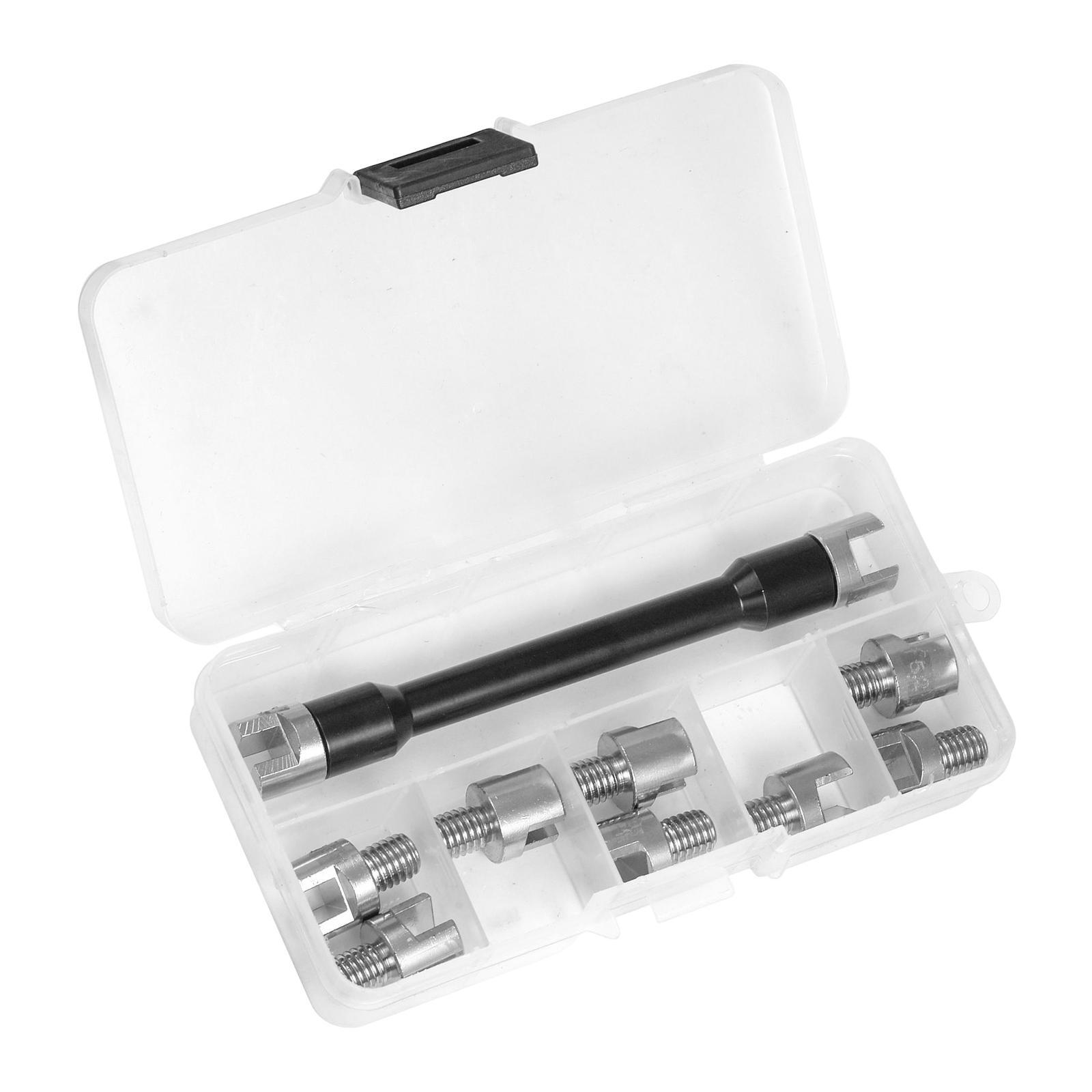 

Spoke Spanner Wrench Adjust Bicycle Rim Tension with Dustproof Box Steel