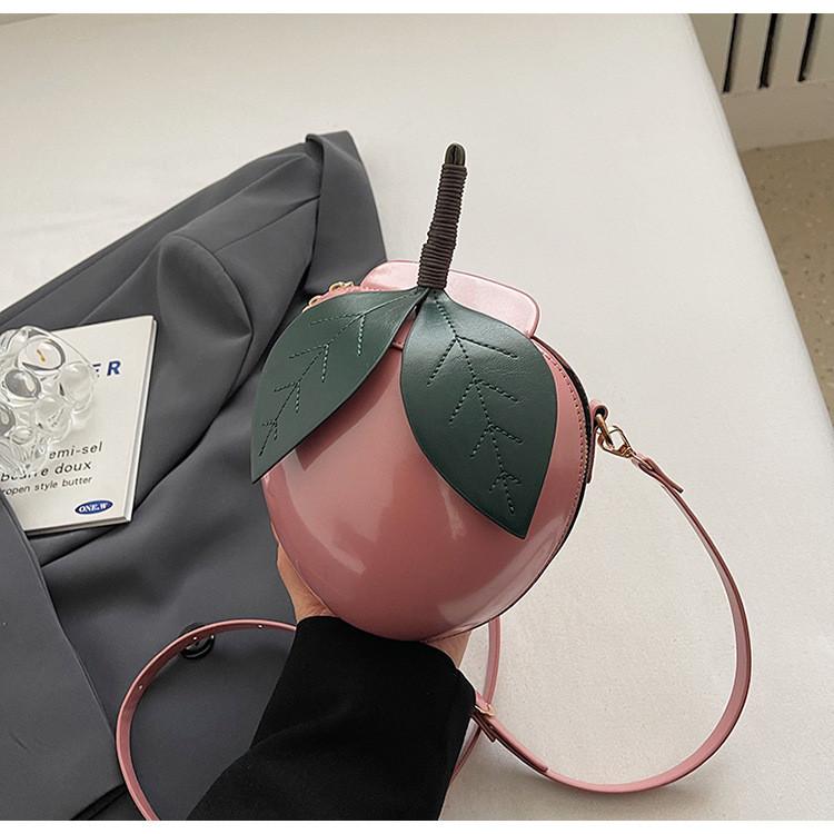 Creatieve Watermeloen Tas Voor Meisjes Pu Schattige Zoete Straatstijl Kleine Crossbody Portemonnee