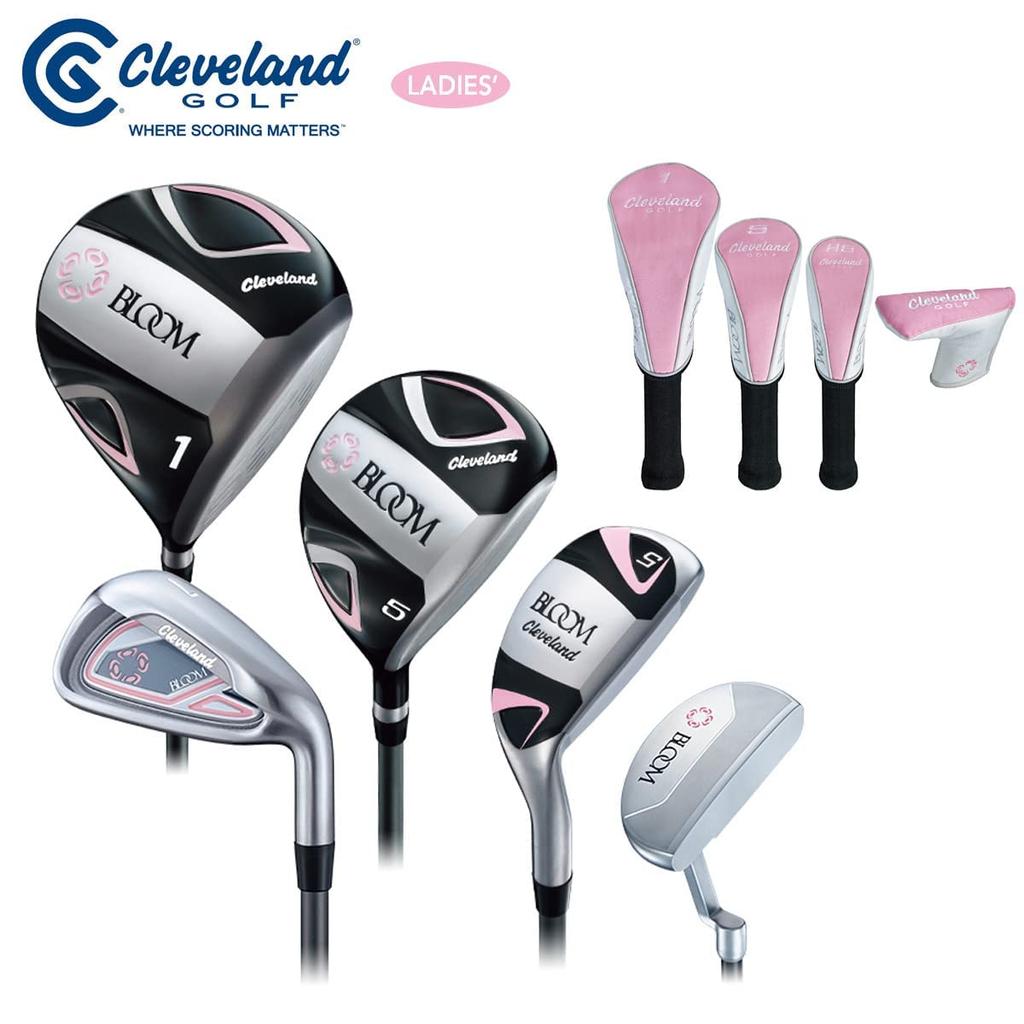 Cleveland GOLF Dámská sada holí BLOOM Sada Bloom Package 2022 Model bez caddieho Karbon Pravá L (Sada 8, Taška) Flex