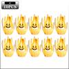 1-10PC Lighted Halloween Ghost Hand Holding Eyeball Pumpkin Battery Operated Lamp Scary Haunted House Trick or Treat Party Decor