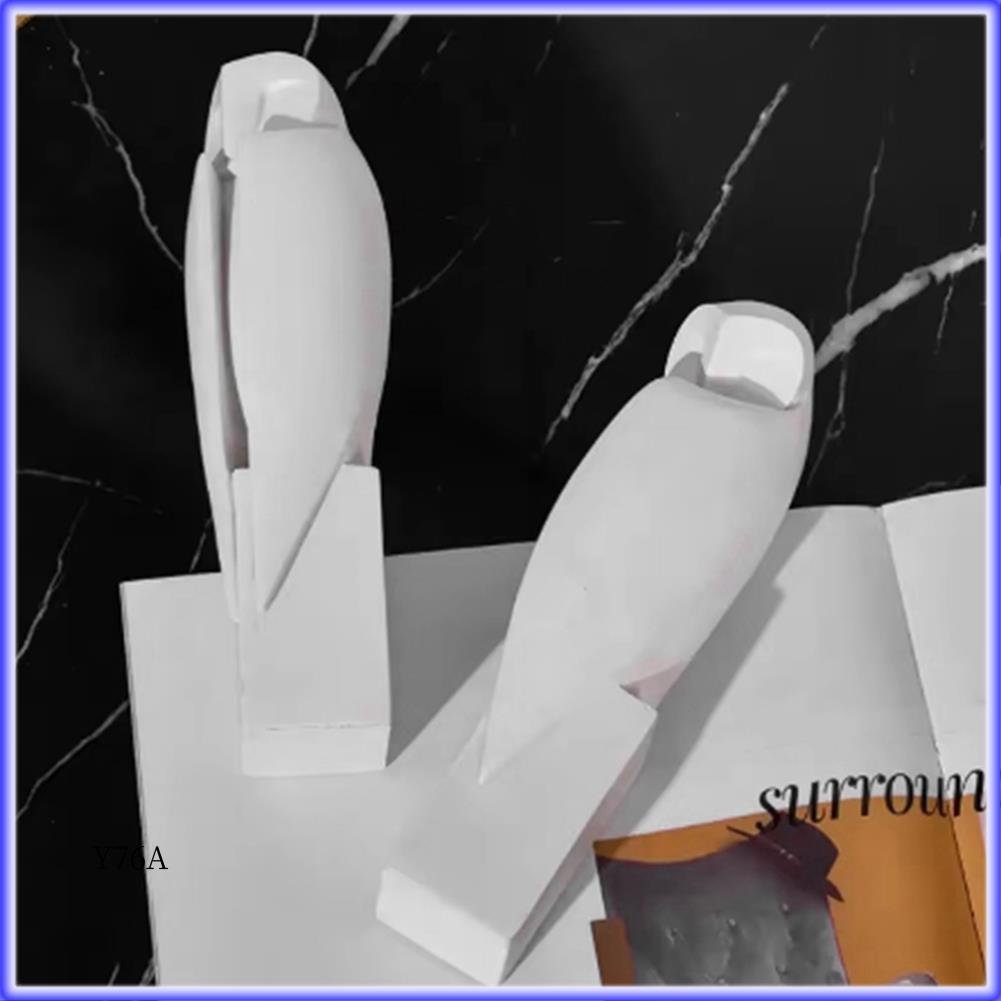 Bonne statue hibou minimaliste sculpture animal figurines décoratives décoration de maison pour étagère bureau maison armoire décoration