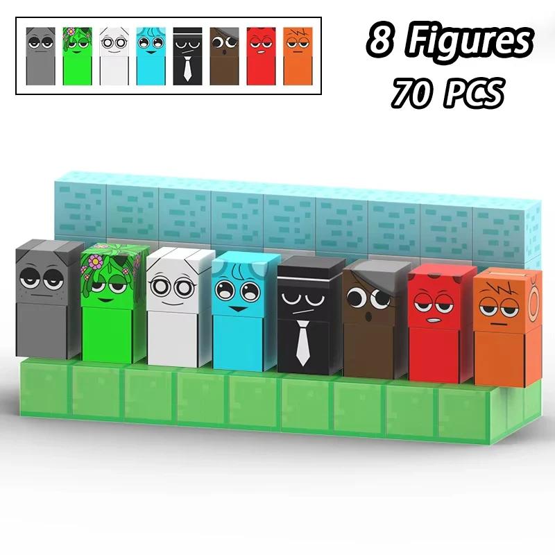 Magnetic Building Block Sprunki Magnet Cube Mine World Kid Gift Set for Boy Girl Children Age 3+ DIY Model STEM Sensory MusicToy