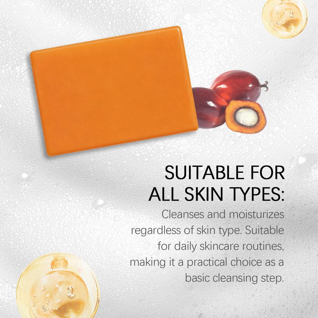 Persimmon Soap Bar for Body Odor Control, NaturalDeodorizingSoap for Eliminating Strong Smell, HandmadeBar Soap Deodorant Smooth Skin Deeply Cleansing