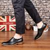 Men's Shoes Pointed Toe Large Retro British Style Business Casual Formal Leather Shoes for Men Zapatos De Hombre