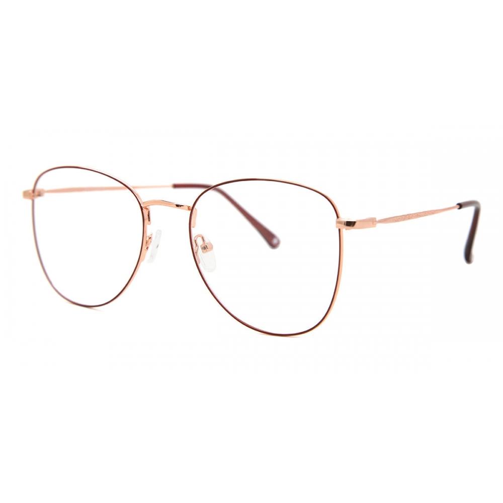 Plný rám Oválny Červený Zlatý Smartbuy Collection Libai 924 Módne Unisex Okuliare
