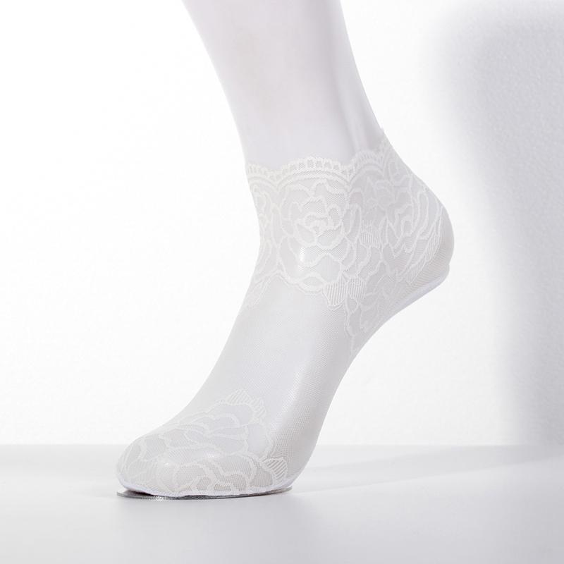 Women's Elastic Lace Mesh Ankle Socks Low Cut Liner Women Soft Breathable Sock