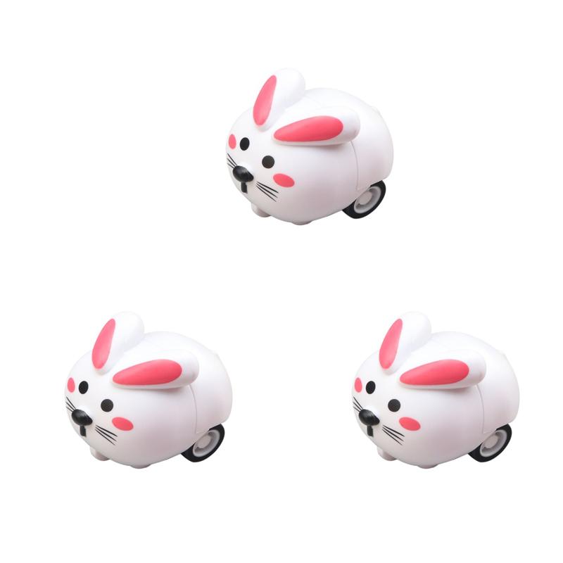 

3 Pcs Cutecute Animation Animals Car Toys Small Stunt Cars Parent-Child Interaction Game Children S Toys Boy Girl Birthday Gifts