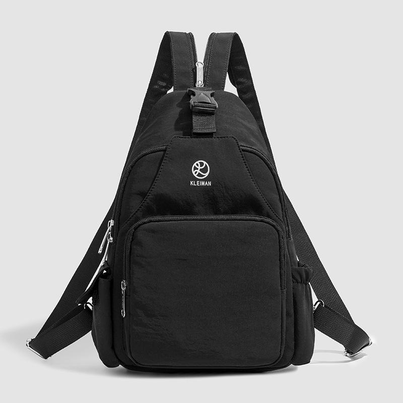 

Casual multi-purpose backpack women s new shoulder messenger bag breast bag fashion versatile commuter backpack чёрный