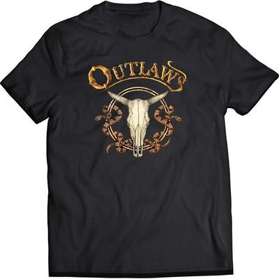 Neu The Outlaws Frohe Weihnachten Schwarzes Baumwollhemd Geschenk Für Fan Unisex T-Shirt
