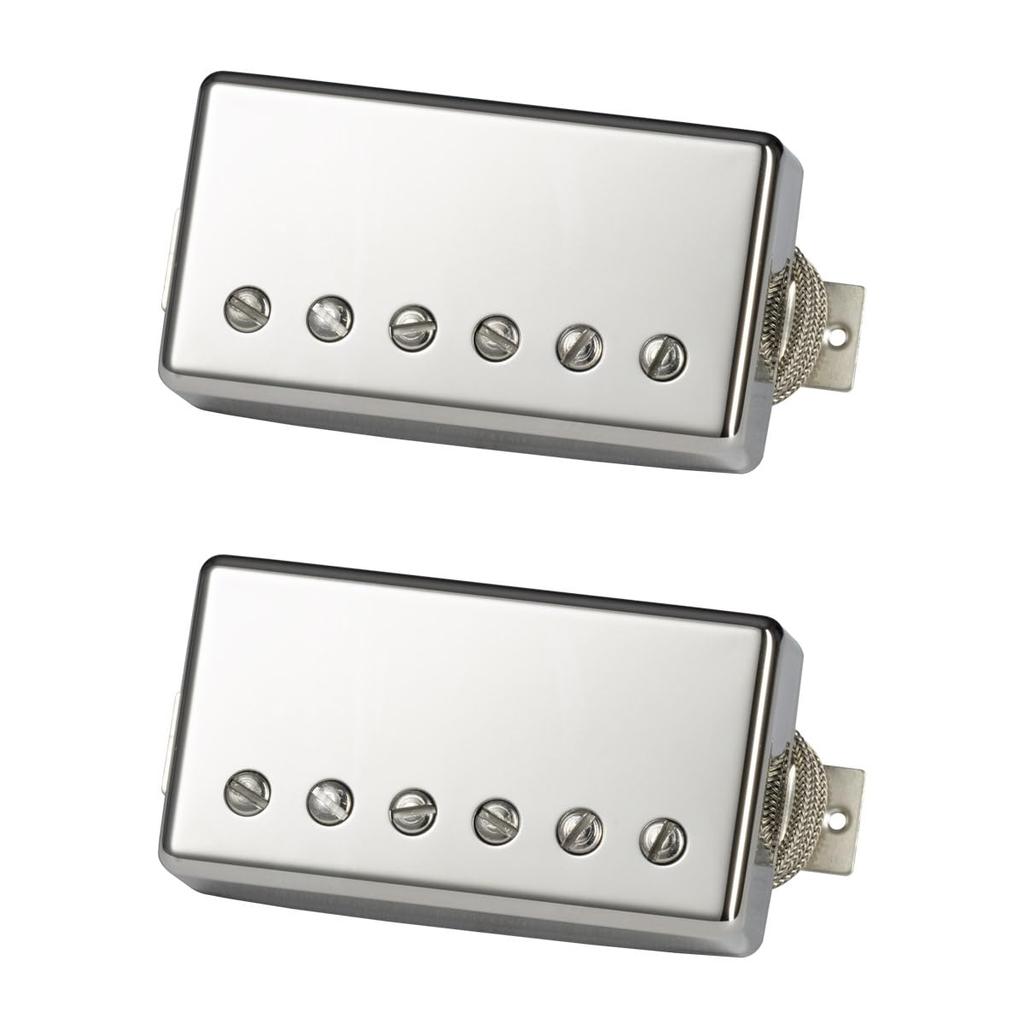 Set Nickel cover Gibson pickup Gibson/Greenybucker PUGBDBNC2-SET