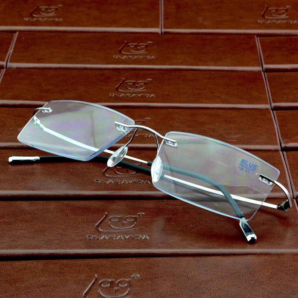 

Clara Vida Титановий сплав без оправи, срібло, чоловіки, жінки, прямокутні окуляри для читання 10 г без оправи +1 +1,5 +2 +2,5 +3 +3,5 +4 +3.50