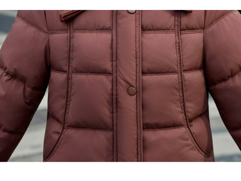 Mom's 2025 Winter Lapel Cotton Jacket - Stylish Padded Short Jacket for Middle-aged and Elderly Women