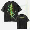 Cyberpunk 2077 Vintage Prané Nadměrné Unisex Grafické Tričko