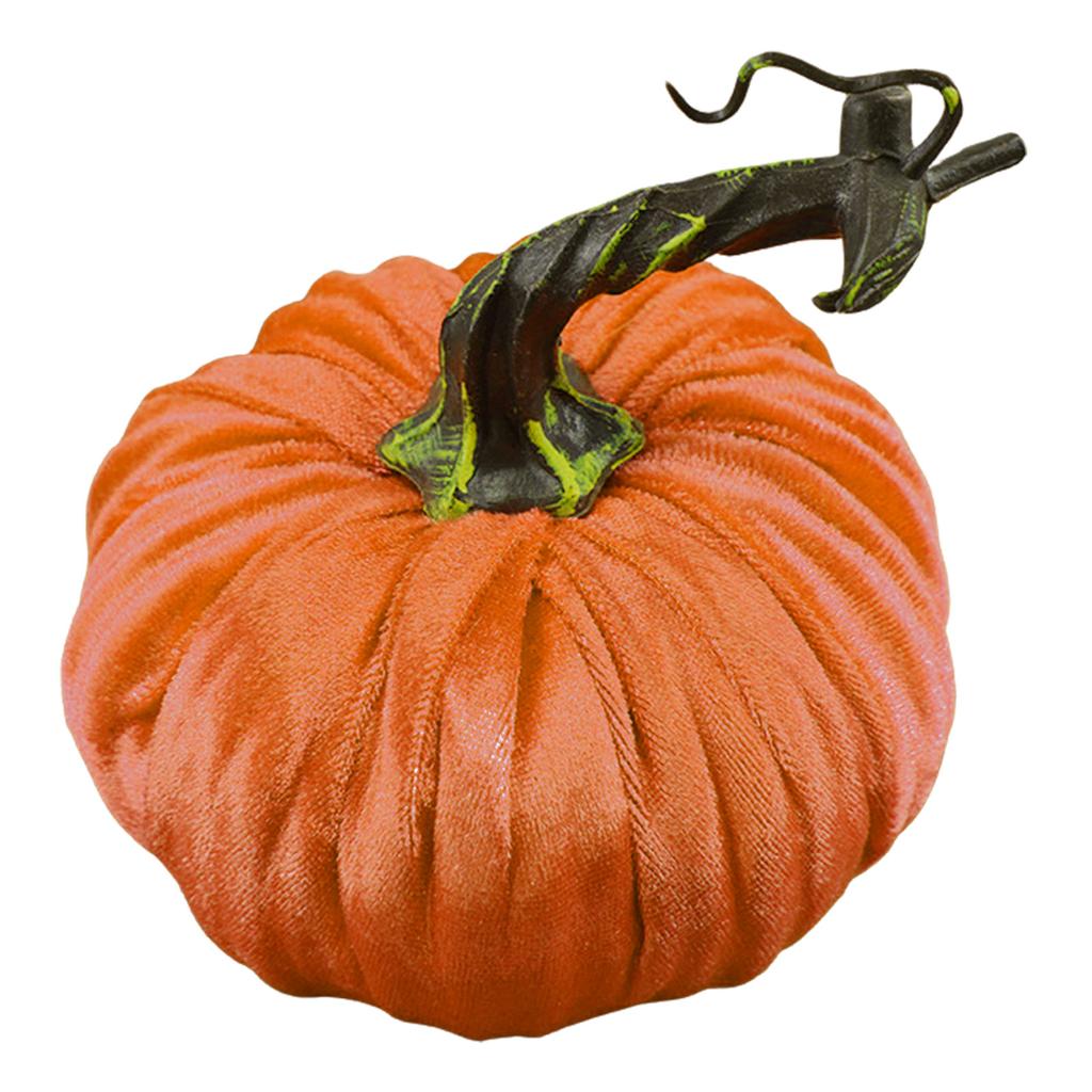 Fall Harvest Decor Prop Artificial Pumpkins Ornaments Halloween Decor Burlap Pumpkin Thanksgiving Party Home Decorations