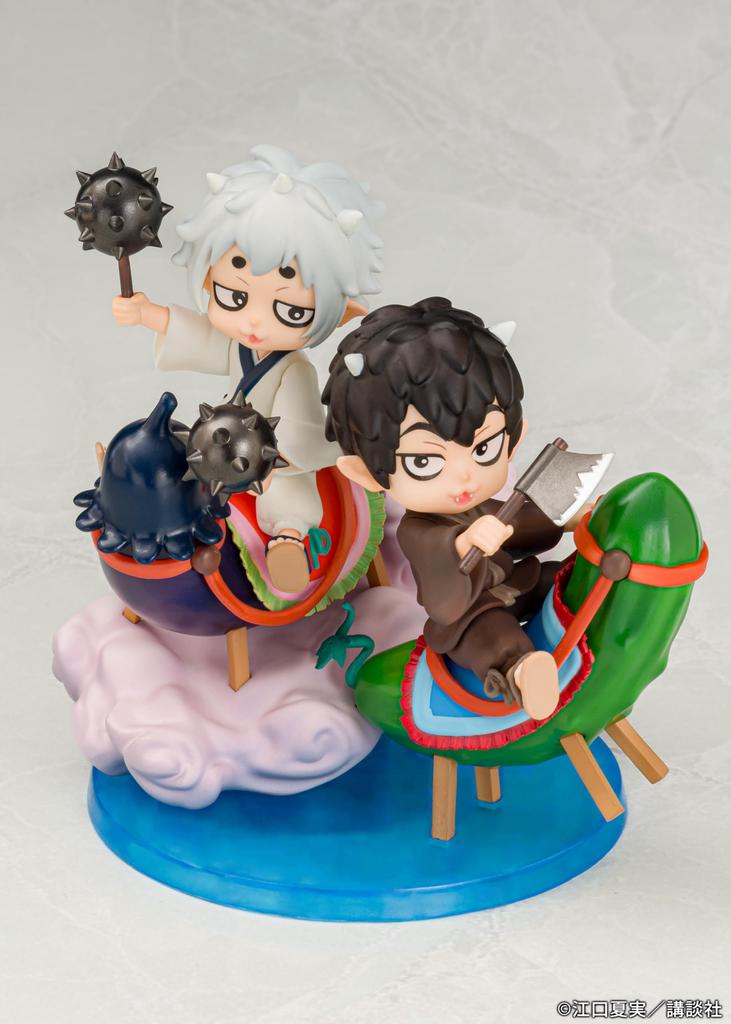 PROOF Manga No Hakoto Niwa Total Height Approximately 120mm PVC Painted Complete Figure "Hozuki Reitetsu" "Cucumber & Eggplant" Non-Scale