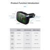 Système de surveillance de la pression des pneus TPMS pour voiture, allume-cigare, alarme, manomètre de pression d'air des pneus, avertissement de température, avec 4 capteurs
