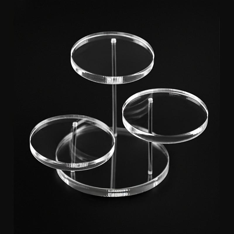 3-Tier Clear Display Stand,Acrylic, Ring Watch Showcase,Jewelry Perfume Storage, Dessert Candy Display Rack, Jewelry Towers