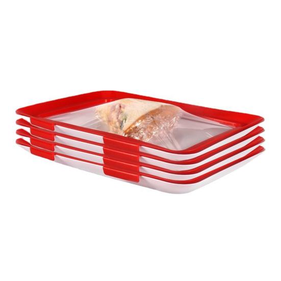 Cold Meat Containers for Fridge Vacuum Freshness Food Storage Tray BPA-Free Airtight Container for Meal Prep