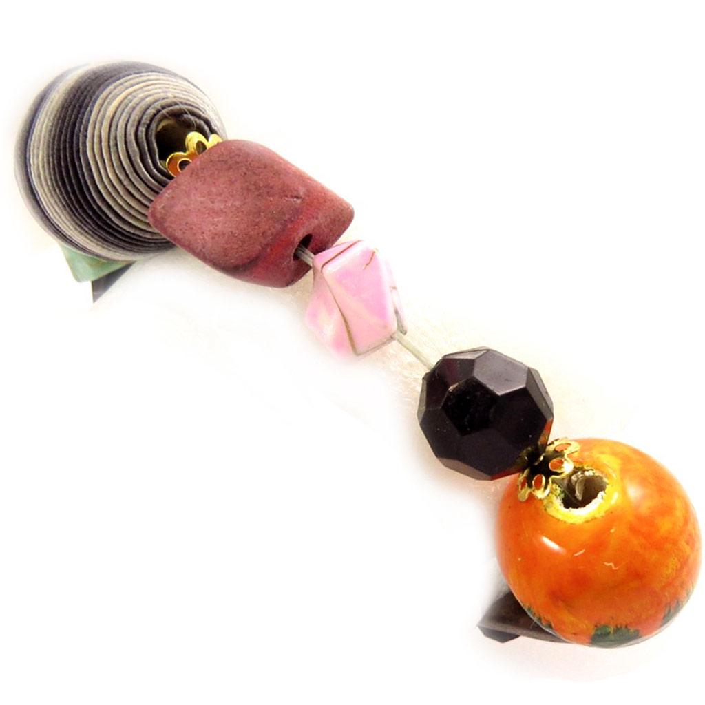 Les Trésors De Lily [D7767] - Tutti Frutti 'Papyrus' Designer Bracelet