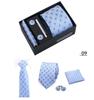 Men's 4-Piece Tie Gift Set for Business, Wedding, and Formal Wear.