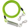 3/6/9/15M Dog Tie Out Cable Dog Runner for Yard Steel Wire Dog Leash with Durable Superior Spring Large Dog Running In Outdoor
