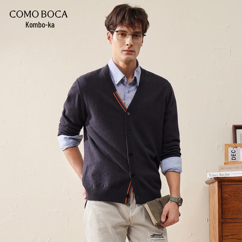 

Men s V-Neck Wool Knit Cardigan 2XL