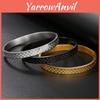 Titanium Steel Geometric Cuff Bracelet Fashion Men Women Trendy Restorative Style Jewelry