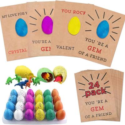 24Pcs Grow In Water Dinosaur Eggs Easter Dino Eggs, Perfect for Classroom School Party Favor Gift Exchange