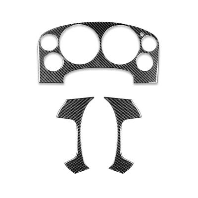 3 Buc. Trim Acoperire Bord Volan Fibră de Carbon Pentru Silverado Sierra 07-13