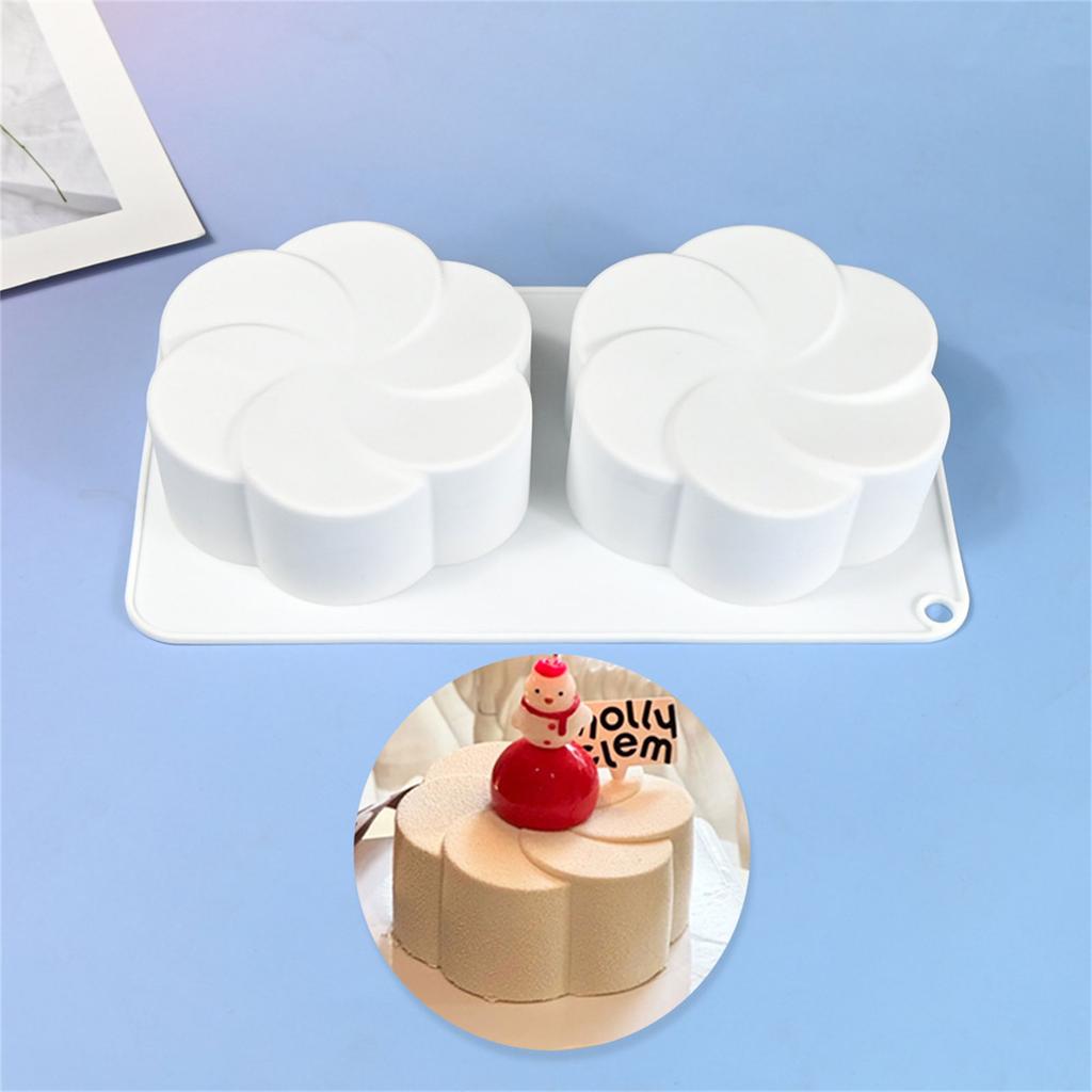 Flexible Silicone Flower Mousse Molds Functional Fan Shape Silicone Molds Perfect For Baking And Crafting Projects