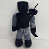 Skeleton Warrior Plush Toy Doll - Halloween Decoration Cute Creepy Style Skeleton Figure Stuffed Animal Pillow Gift Black