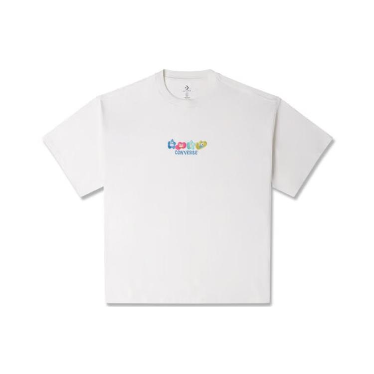 New Converse T Shirts Men's White 10025442-A02