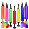 4/8pcs 17.5cm Manual Mini Plastic Balloon Pump for Various Inflatable Balloon Holiday Party Balloons Inflation Accessories