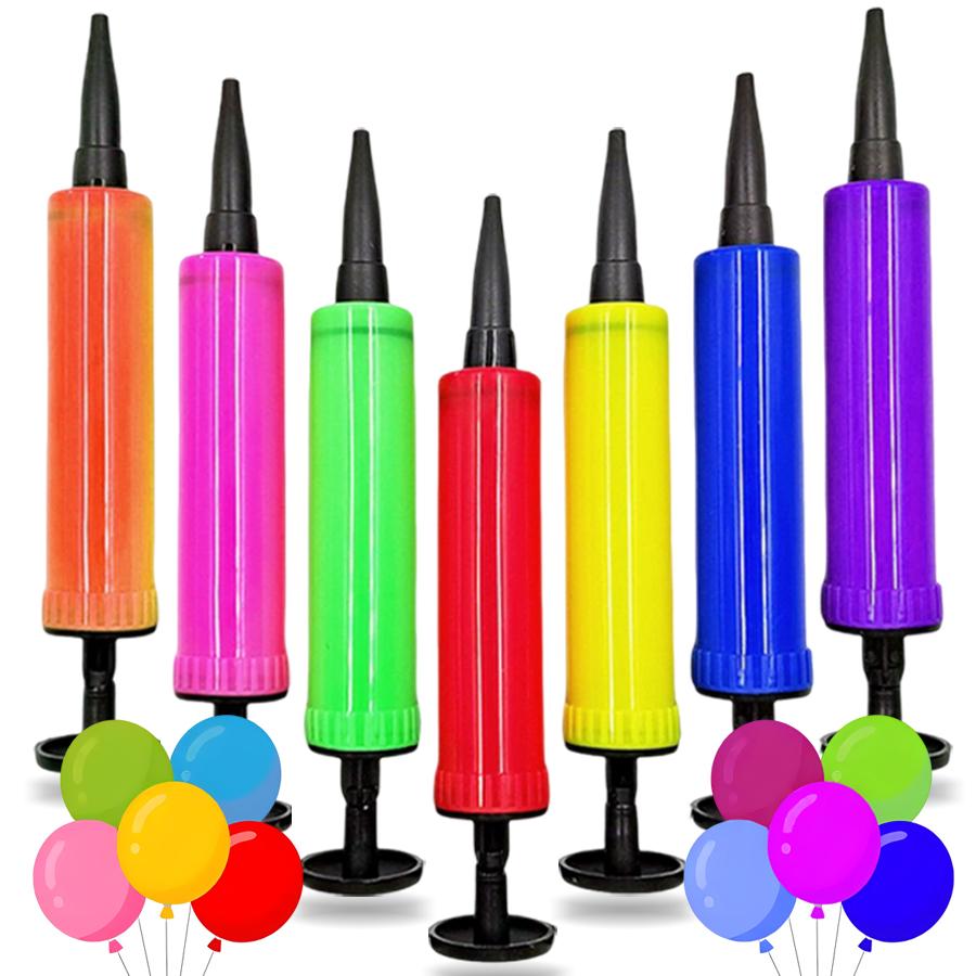 4/8pcs 17.5cm Manual Mini Plastic Balloon Pump for Various Inflatable Balloon Holiday Party Balloons Inflation Accessories