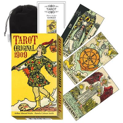 Kancharo 78-Card Tarot Card Set [Tarot Original 1909] Includes Japanese Tarot Card Instructions & Pouch (Authentic)